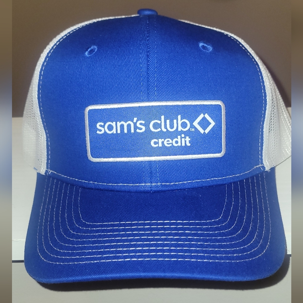 Sams Club/Port Authority Blue and White Trucker Hat Unisex